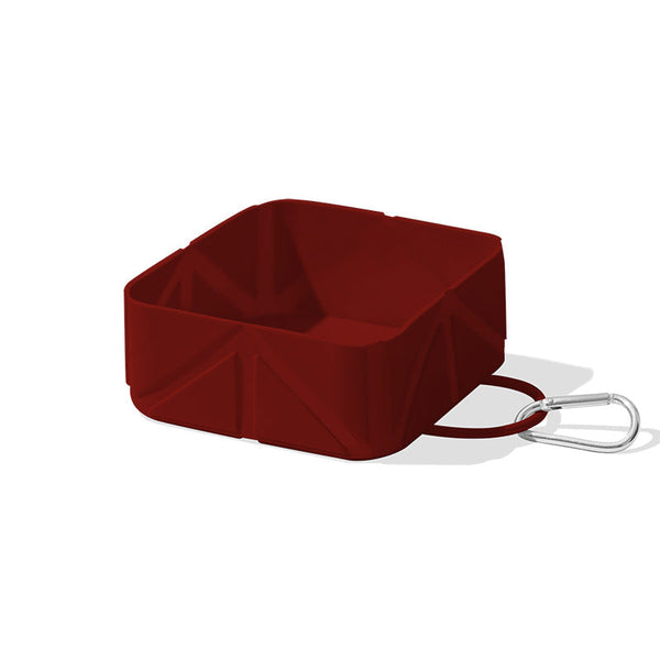 Foldable Dog Food Bowl Drinking Travel Water Supplies Hiking Camping On The Go Silicone Portable Accessories Outdoor Dark Mix Pack Of 5 Dog Bowls