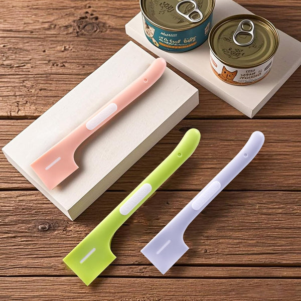 Silicone Pet Food Scoops Set Of 3 Multicolor