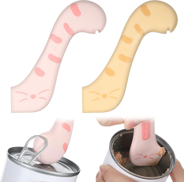3 Piece Silicone Pet Food Scoop With Can Opener Dishes Feeders & Fountains