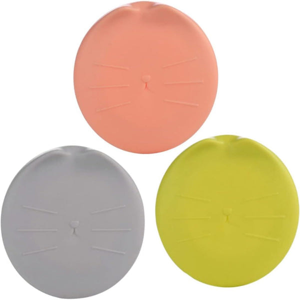 Can Lid Keep Fresh Cat Food Dog Silicone Cover Canned Wet Cans Pet Supplies Accessories Kitchen Utensils Bowl Multicolor Pack Of 3 Other Kitchen Gadge