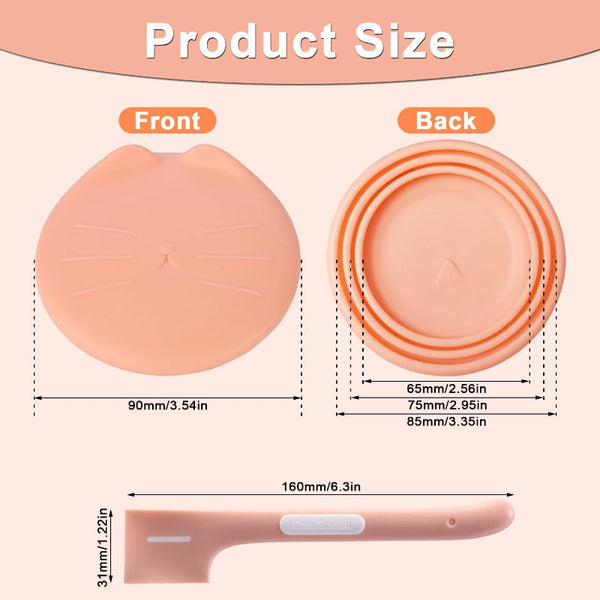 Can Lid Keep Fresh Cat Food Dog Silicone Cover Canned Wet Cans Pet Supplies Accessories Kitchen Utensils Bowl Multicolor Pack Of 3 Other Kitchen Gadge