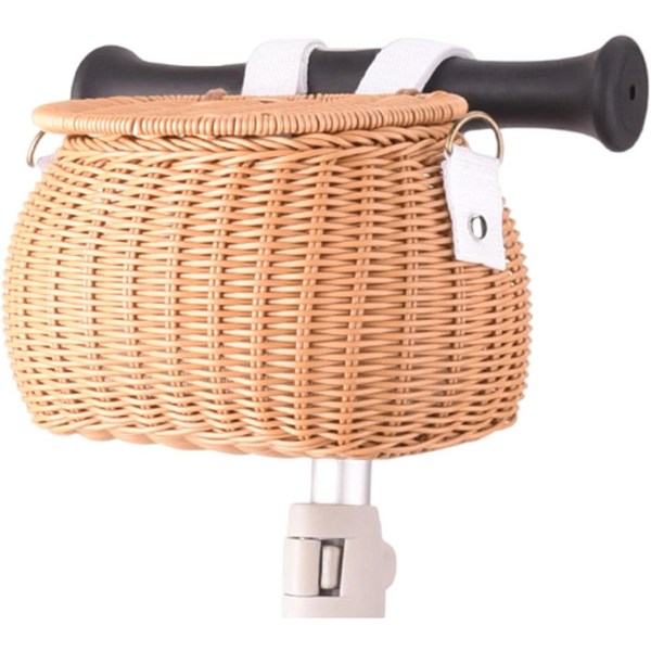 Handmade Wicker Bicycle Basket For Handlebars Retro Design