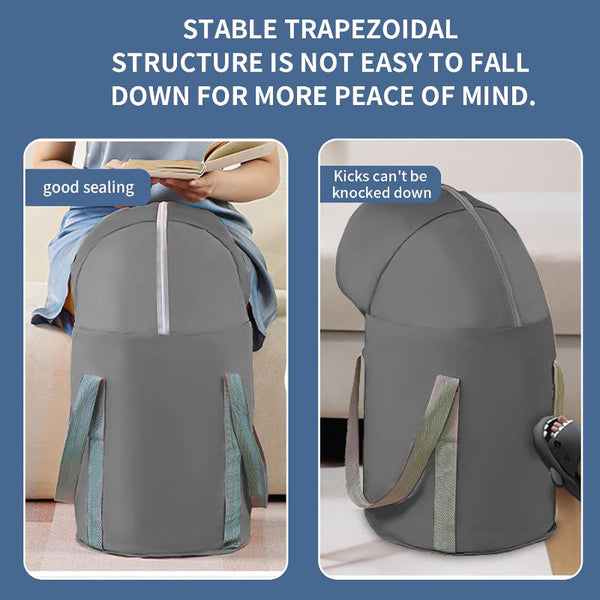 Foot Bath Foldable Bucket Portable Water Bag Collapsible Wash Basin Wellness Home Spa Warmer High Edge With Lid Thermal Insulation Travel And Camping