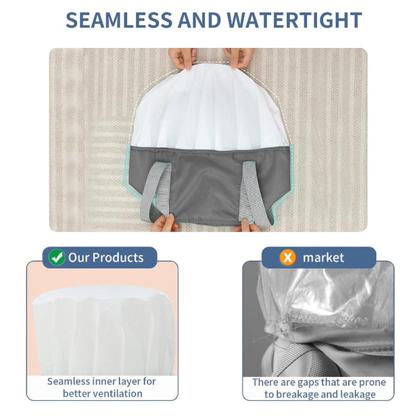 Foot Bath Foldable Bucket Portable Water Bag Collapsible Wash Basin Wellness Home Spa Warmer High Edge With Lid Thermal Insulation Travel And Camping
