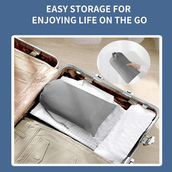 Foot Bath Foldable Bucket Portable Water Bag Collapsible Wash Basin Wellness Home Spa Warmer High Edge With Lid Thermal Insulation Travel And Camping