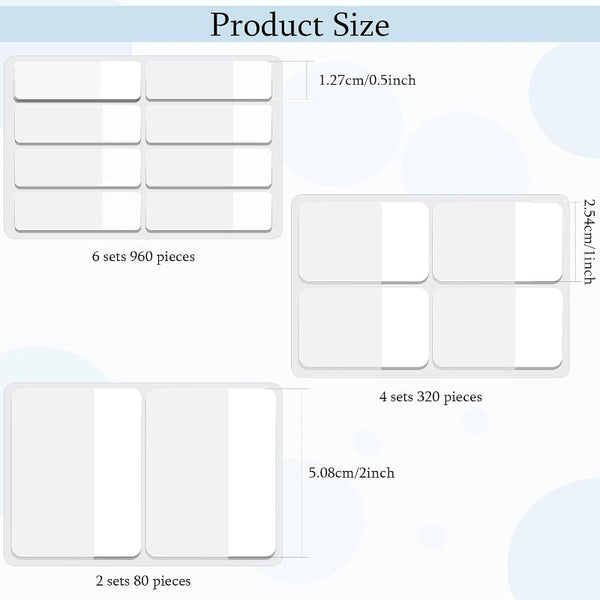 Transparent Writable Sticky Index Tabs 1360 Pieces