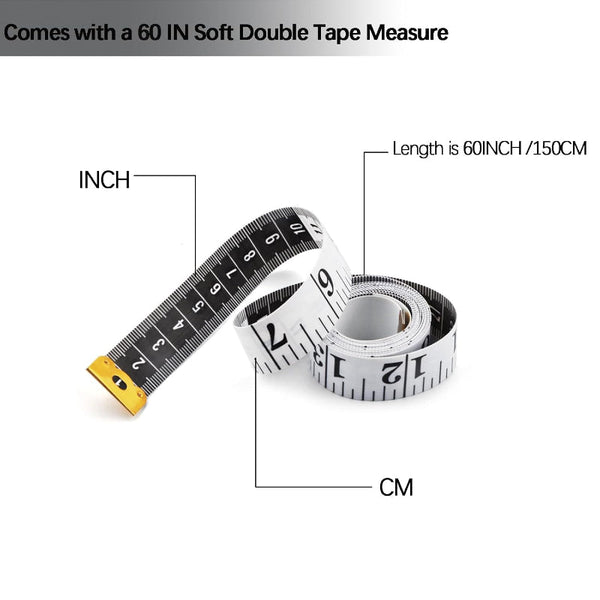 Measuring Tape Tailor's Measure Centimeter Body Measurement Sewing Accessories Roll Up Kits Waist Flexible Supplies 150 Cm Hobby Multicolor Pack Of 4