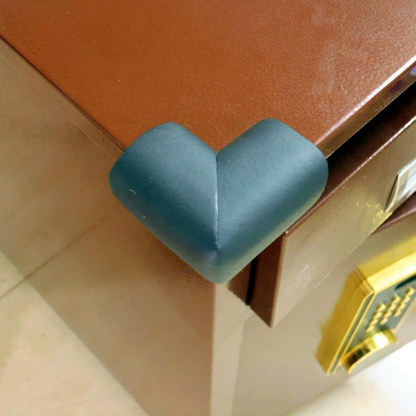 Corner Protectors Table Corners Furniture Bumpers Protective Pads Wall Door Stopper Foam Rubber Strips Self Adhesive Edge Universal Black 12 Piece Fur