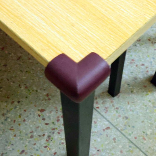 Corner Protectors Table Corners Furniture Bumpers Protective Pads Wall Door Stopper Foam Rubber Strips Self Adhesive Edge Universal Brown 12 Piece Fur