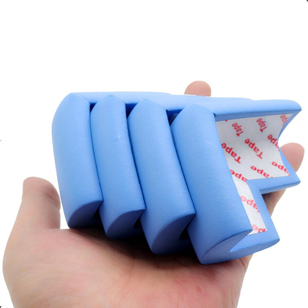 Corner Protectors Table Corners Furniture Bumpers Pads Wall Door Stopper Foam Rubber Strips Self Adhesive Edge Universal Blue 12 Pieces Furniture Part