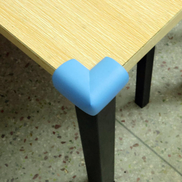 Corner Protectors Table Corners Furniture Bumpers Pads Wall Door Stopper Foam Rubber Strips Self Adhesive Edge Universal Blue 12 Pieces Furniture Part