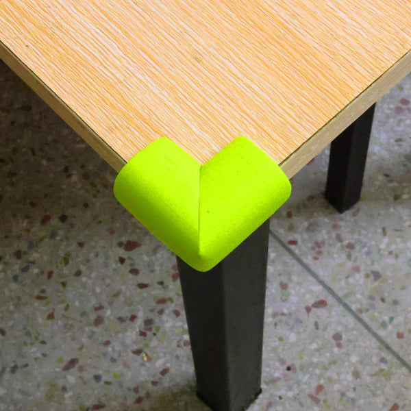 Corner Protectors Table Corners Furniture Bumpers Protective Pads Wall Door Stopper Foam Rubber Strips Self Adhesive Edge Universal Green 12 Piec Furn