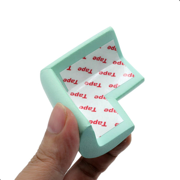 Corner Protectors Table Corners Furniture Bumpers Protective Pads Wall Door Stopper Foam Rubber Strips Self Adhesive Edge Universal Mint Green 12 Edge