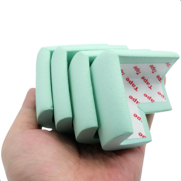 Corner Protectors Table Corners Furniture Bumpers Protective Pads Wall Door Stopper Foam Rubber Strips Self Adhesive Edge Universal Mint Green 12 Edge