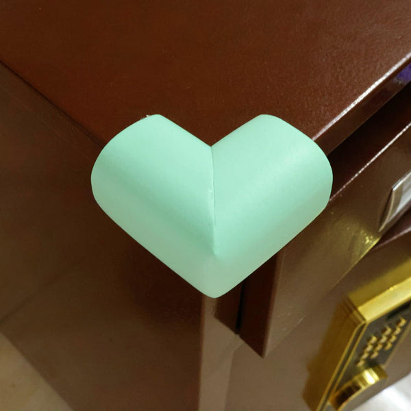 Corner Protectors Table Corners Furniture Bumpers Protective Pads Wall Door Stopper Foam Rubber Strips Self Adhesive Edge Universal Mint Green 12 Edge