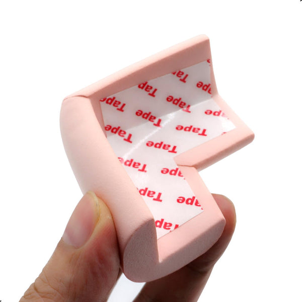 Corner Protectors Table Corners Furniture Bumpers Protective Pads Wall Door Stopper Foam Rubber Strips Self Adhesive Edge Universal Pink 12 Piece Edge