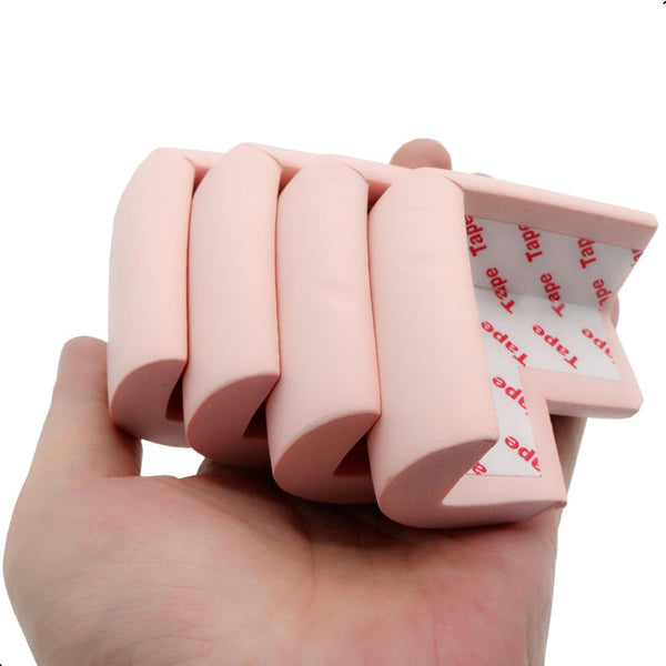 Corner Protectors Table Corners Furniture Bumpers Protective Pads Wall Door Stopper Foam Rubber Strips Self Adhesive Edge Universal Pink 12 Piece Edge