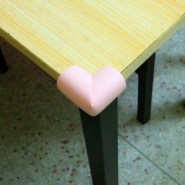 Corner Protectors Table Corners Furniture Bumpers Protective Pads Wall Door Stopper Foam Rubber Strips Self Adhesive Edge Universal Pink 12 Piece Edge