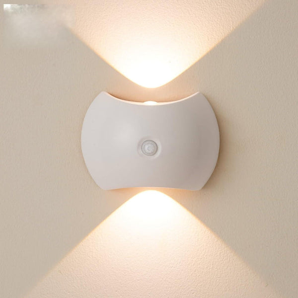 Indoor Wall Lamp Night Light With Motion Sensor Wireless Led Rechargeable Stair Lighting Closet Bedroom Usb Magnetic Warm White 1 Piece Lamps