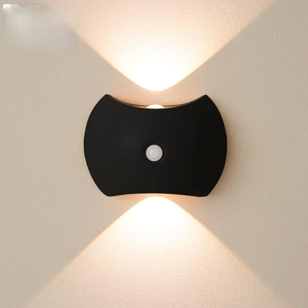 Indoor Wall Lamp Night Light With Motion Sensor Wireless Led Rechargeable Stair Lighting Closet Bedroom Usb Magnetic Warm White Black 1 Piece Lamps