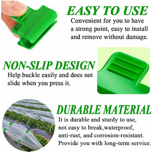 Greenhouse Clamps For 11Mm Pipes Pack Of 50