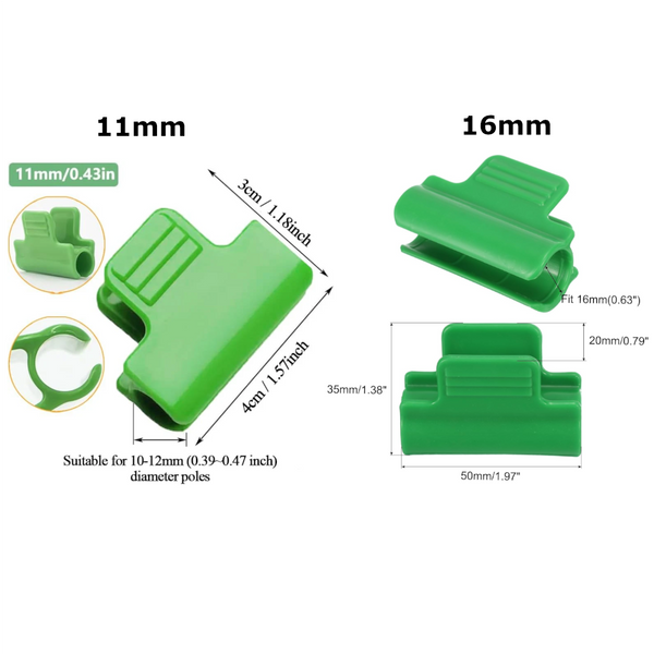 Greenhouse Clamps For 11Mm Pipes Pack Of 50