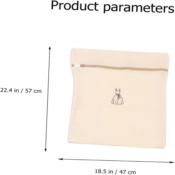 Set Net Nets Bra Wash Lingerie Clothing Protection Washing Machine Organizer Travel Mesh Fine Honeycomb Luxury Embroidery Beige Of 6 Laundry Bags