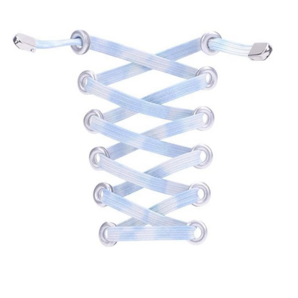 Elastic Laces Speed No Tie Running Shoelaces Lazy Sports Sneakers Tying Stretchy Required Blue Purple 2 Pairs Shoe Laces