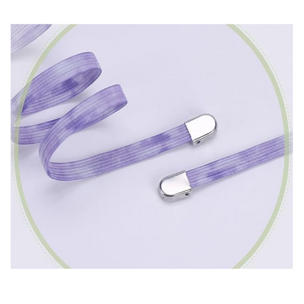 Elastic Laces Speed No Tie Running Shoelaces Lazy Sports Sneakers Tying Stretchy Required Blue Purple 2 Pairs Shoe Laces