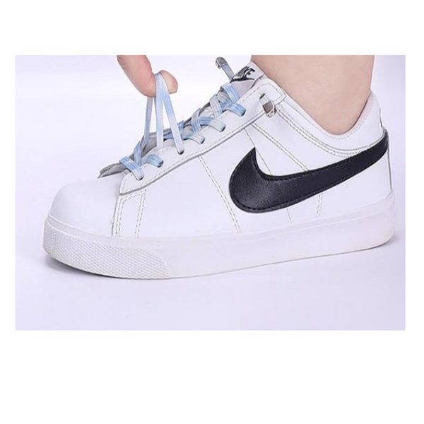 Elastic Laces Speed No Tie Running Shoelaces Lazy Sports Sneakers Tying Stretchy Required Blue Purple 2 Pairs Shoe Laces