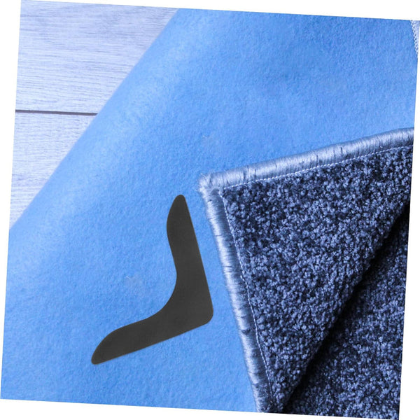 Carpet Stoppers Anti Slip Mat Rug Grippers Stickers Fixer Undermat Sofa Cover Stair Corner Reusable Black 8 Pieces Rugs