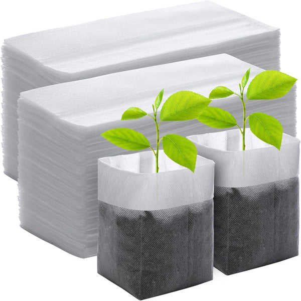 200 Piece Grow Bag Set Two Sizes For Seedlings And Vegetables Seed Starter