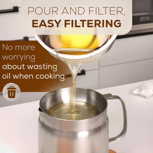 2.0L Stainless Steel Deep Fryer With Basket And Sieve Deep Fryers