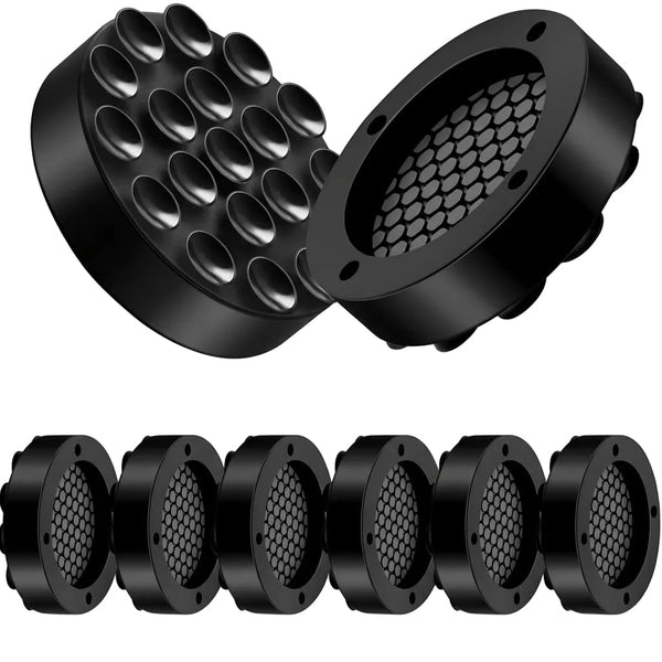Washing Machine Vibration Dampers Feet Anti Pads Appliance Accessories Sound Dampener Riser Slip Mat Dryer Floor Protection Black 6Pcs Washing Machine