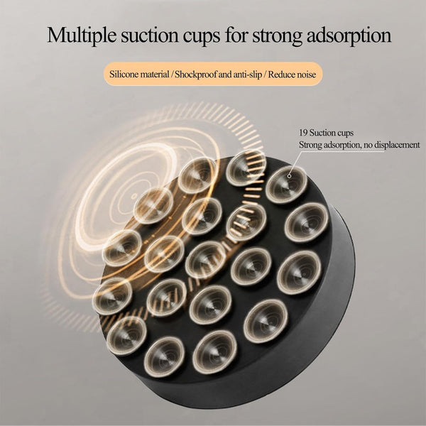 Washing Machine Vibration Dampers Feet Anti Pads Appliance Accessories Sound Dampener Riser Slip Mat Dryer Floor Protection Black 6Pcs Washing Machine