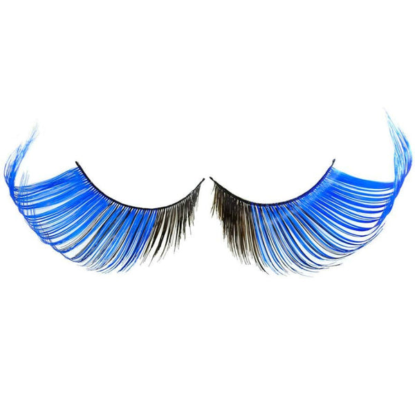 Jumbo Blue And Black Winged False Eyelashes Eyelash Extensions
