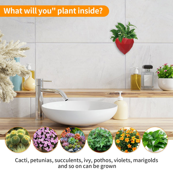 Wall Mounted Planter No Drillinghouseplant Display Ideas3d Printed With Drainage Tray Baskets Pots Window Boxes
