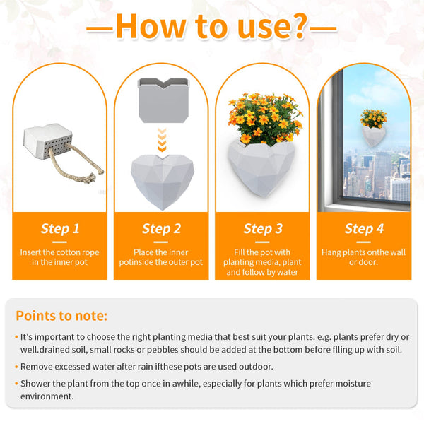 Wall Mounted Planter No Drillinghouseplant Display Ideas3d Printed With Drainage Tray Baskets Pots Window Boxes