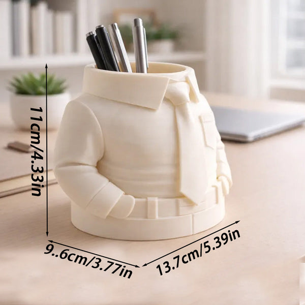 3D Printed Shirt And Tie Pen Holder Desk Organizer Pen Holders