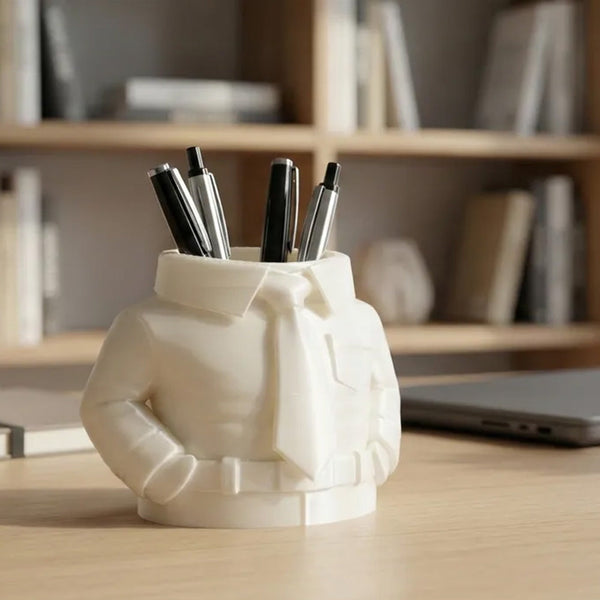 3D Printed Shirt And Tie Pen Holder Desk Organizer Pen Holders