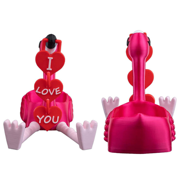 Romantic Flamingo Figurine Cute Love Decor Sculpture With Storage Container Sculptures & Figurines