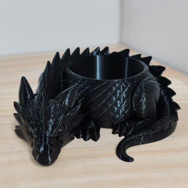 Sleeping Dragon 3D Printed Flowerpot & Fantasy Home Decor Baskets Pots Window Boxes