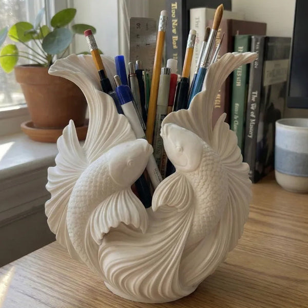 Biomorphic Flowing Sculptural Vase Organic Wavy Modern Home Decor Vases