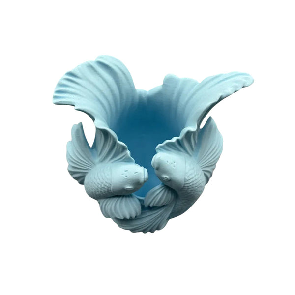Biomorphic Flowing Sculptural Vase Organic Wavy Modern Home Decor Vases