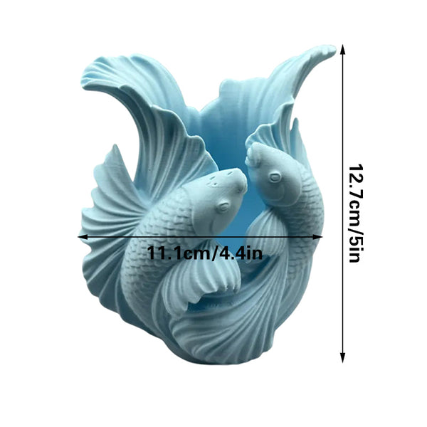 Biomorphic Flowing Sculptural Vase Organic Wavy Modern Home Decor Vases