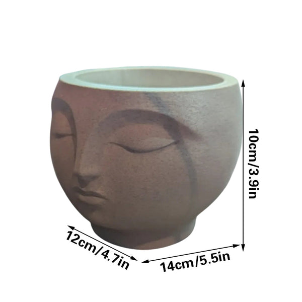 A 3D Printed Serene Flowerpot An Eye Catching Decorative Piece For Modern Interior Spaces. Suitable Planting Small Plants Or Succulents. Baskets Pots