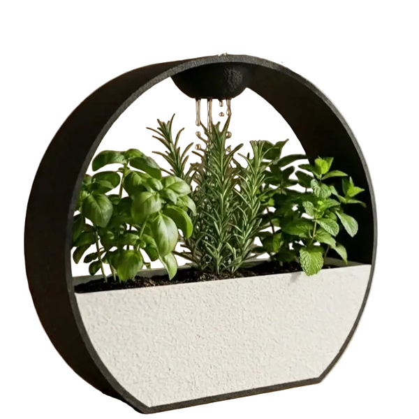 3D Printed Stone Effect Self Watering Planter 25Cm Tall Baskets Pots Window Boxes