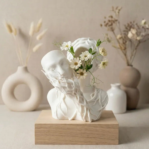 A 3D Printed Vase Shaped Like Goddess Of Nature. Let Pretense. Stay In Planters & Vases