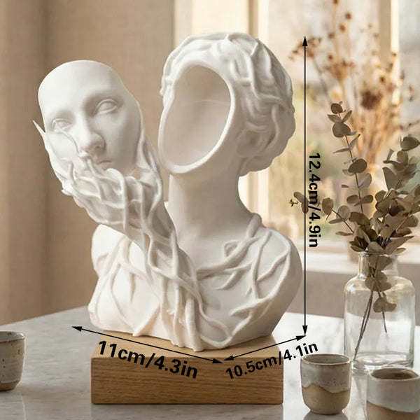 A 3D Printed Vase Shaped Like Goddess Of Nature. Let Pretense. Stay In Planters & Vases
