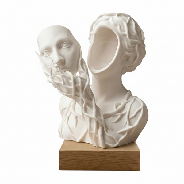 A 3D Printed Vase Shaped Like Goddess Of Nature. Let Pretense. Stay In Planters & Vases